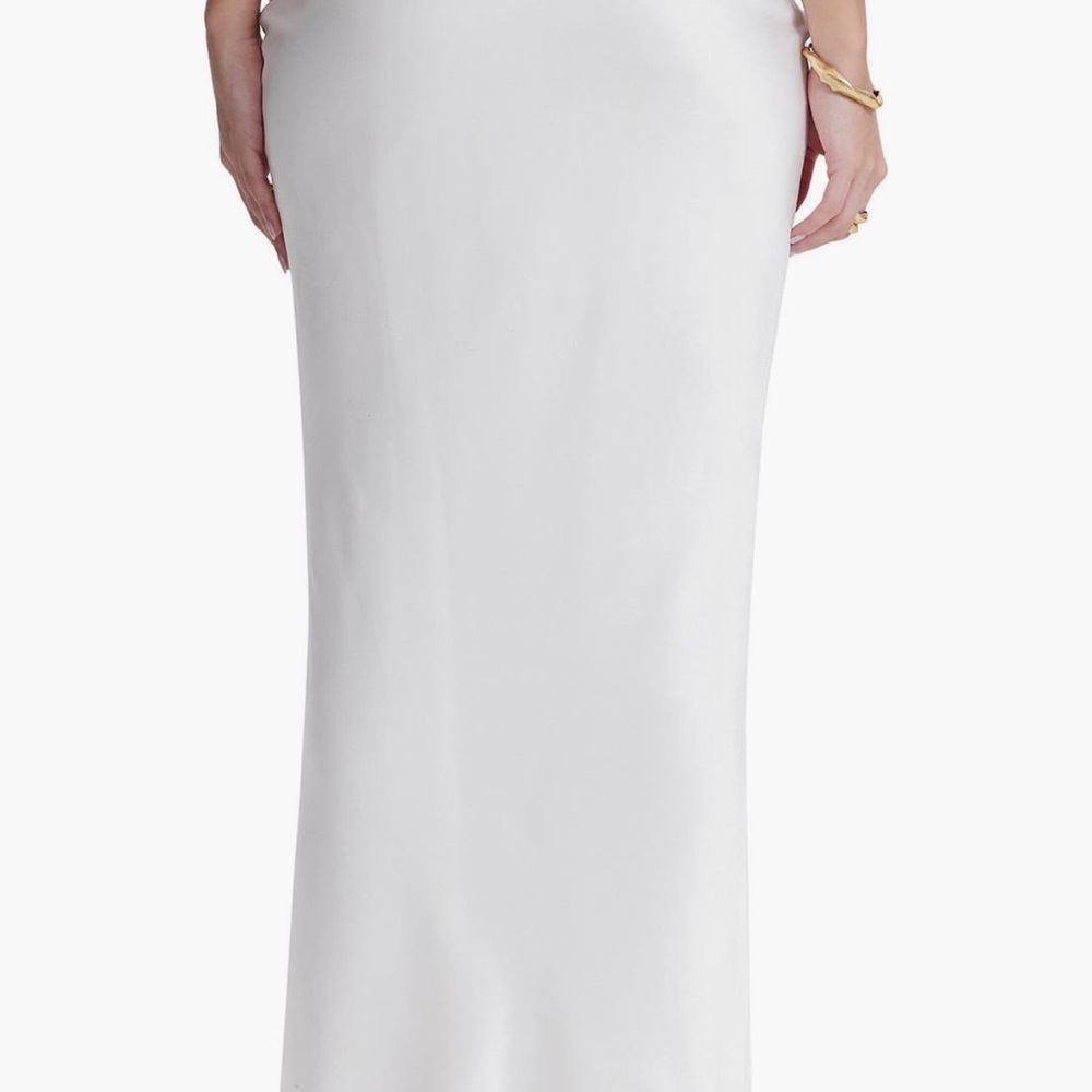 House of CB Sydel Bias Cut Satin Maxi Skirt - Picture 2 of 5
